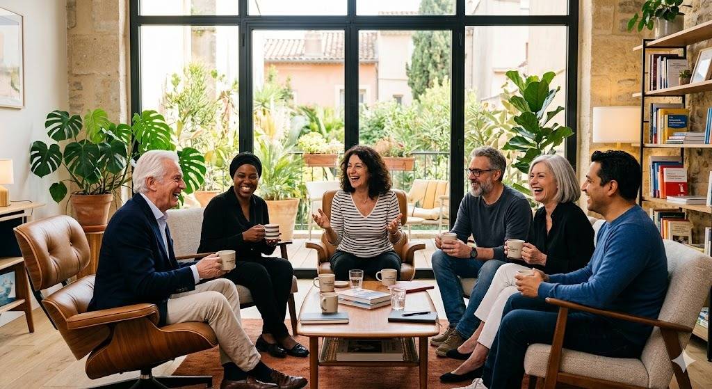 École d'anglais Englishour Marseille 13012 Saint-Barnabé, cours anglais adultes seniors Beaumont, ateliers conversation anglais Les Caillols La Fourragère, apprentissage anglais plaisir Plan-de-Cuques Allauch.