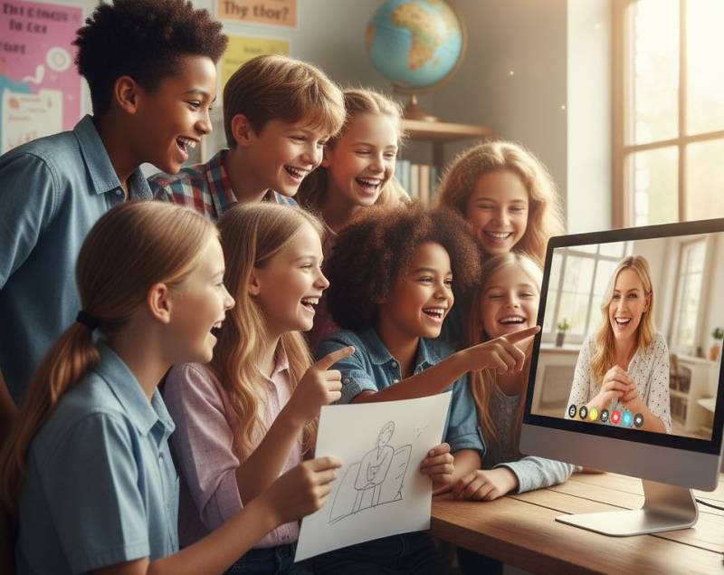 Cours d'essai gratuit en visio : découvrez une méthode d'anglais unique pour votre enfant.